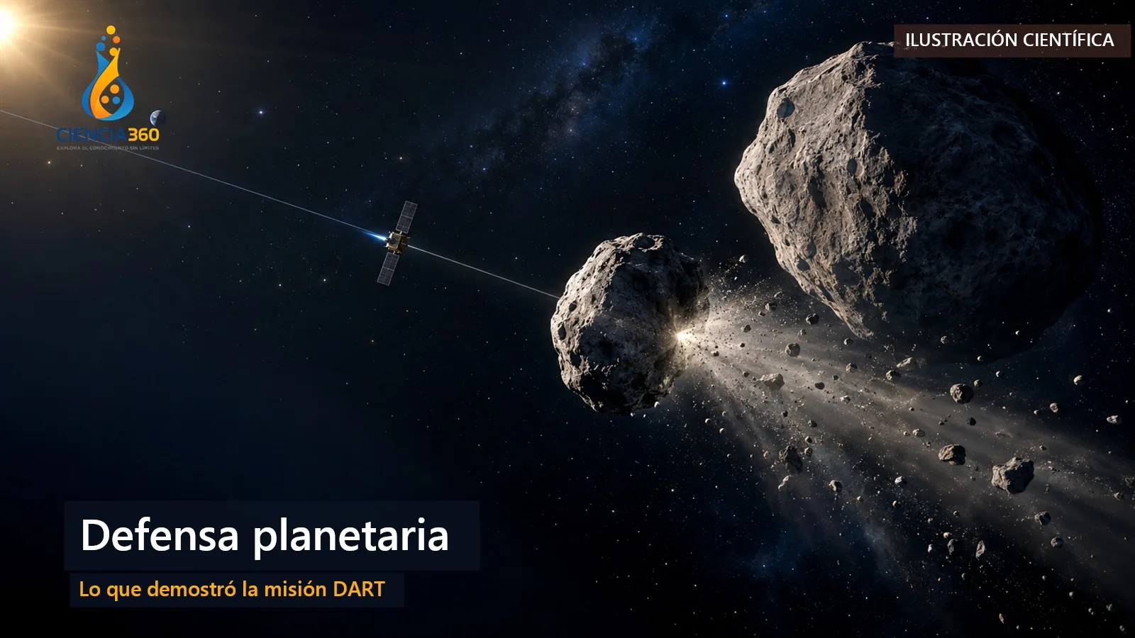 Defensa planetaria: qué aprendimos al desviar un asteroide con la misión DART